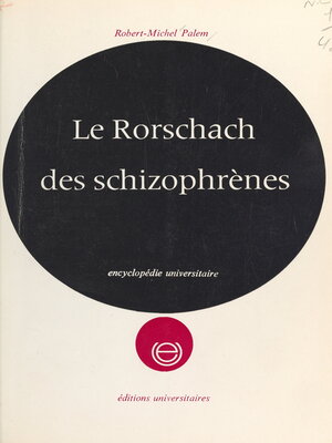 cover image of Le Rorschach des schizophrènes